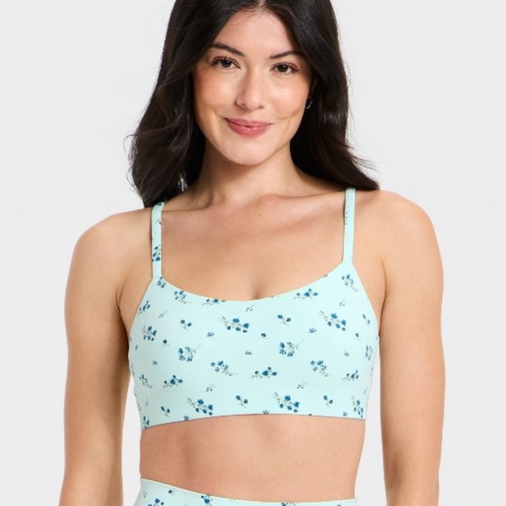 all in motion Light Blue Floral Bralette